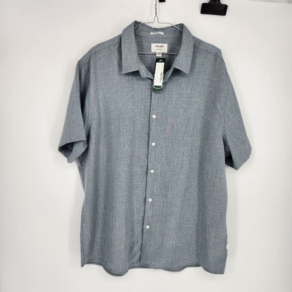 Julian & Mark Men's Blue XL Short Soft Touch Short Sleeve Shirt NWT
